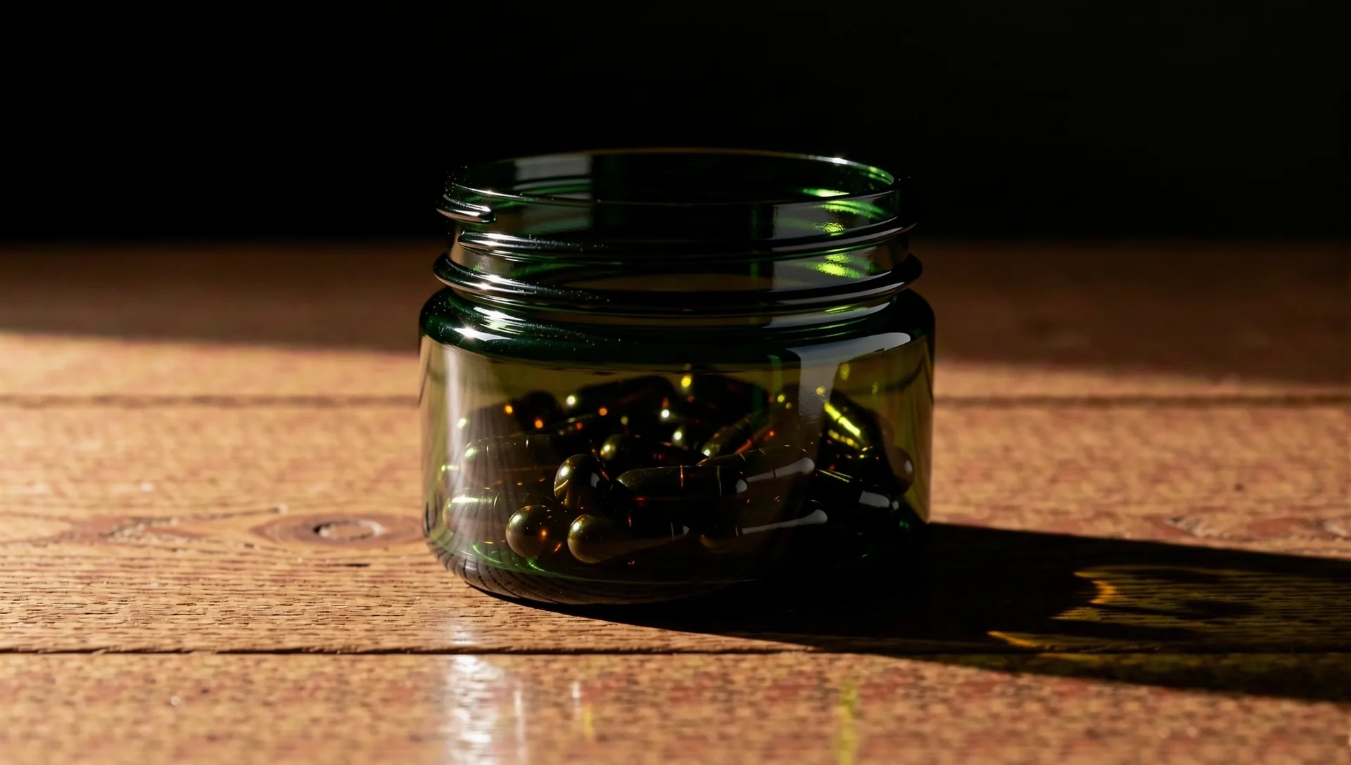Premium natural supplements bottle